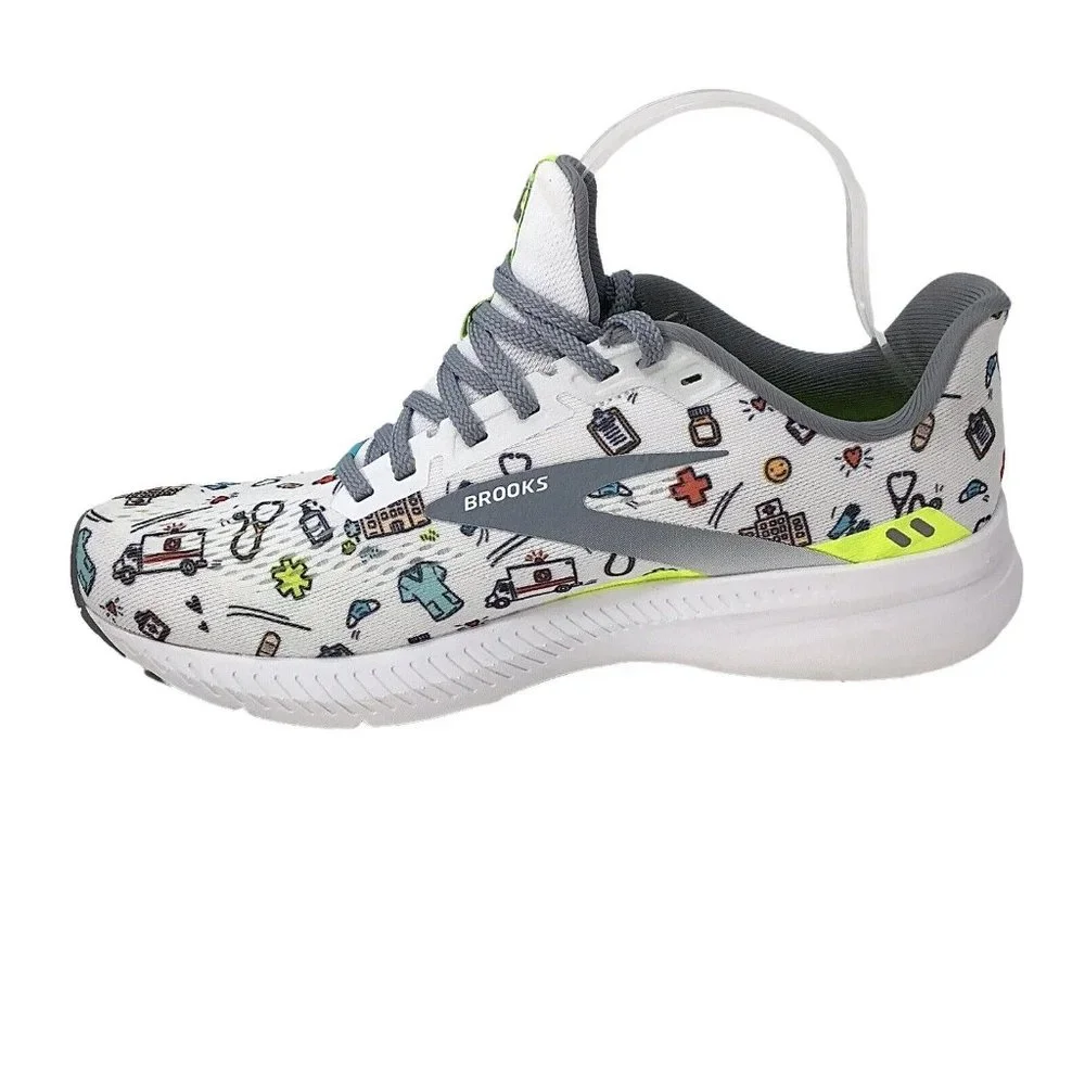 Brooks Launch 8 Sneakers Running Shoes Nurse EMS Medical Women's Size 9 DNA - Picture 6 of 12